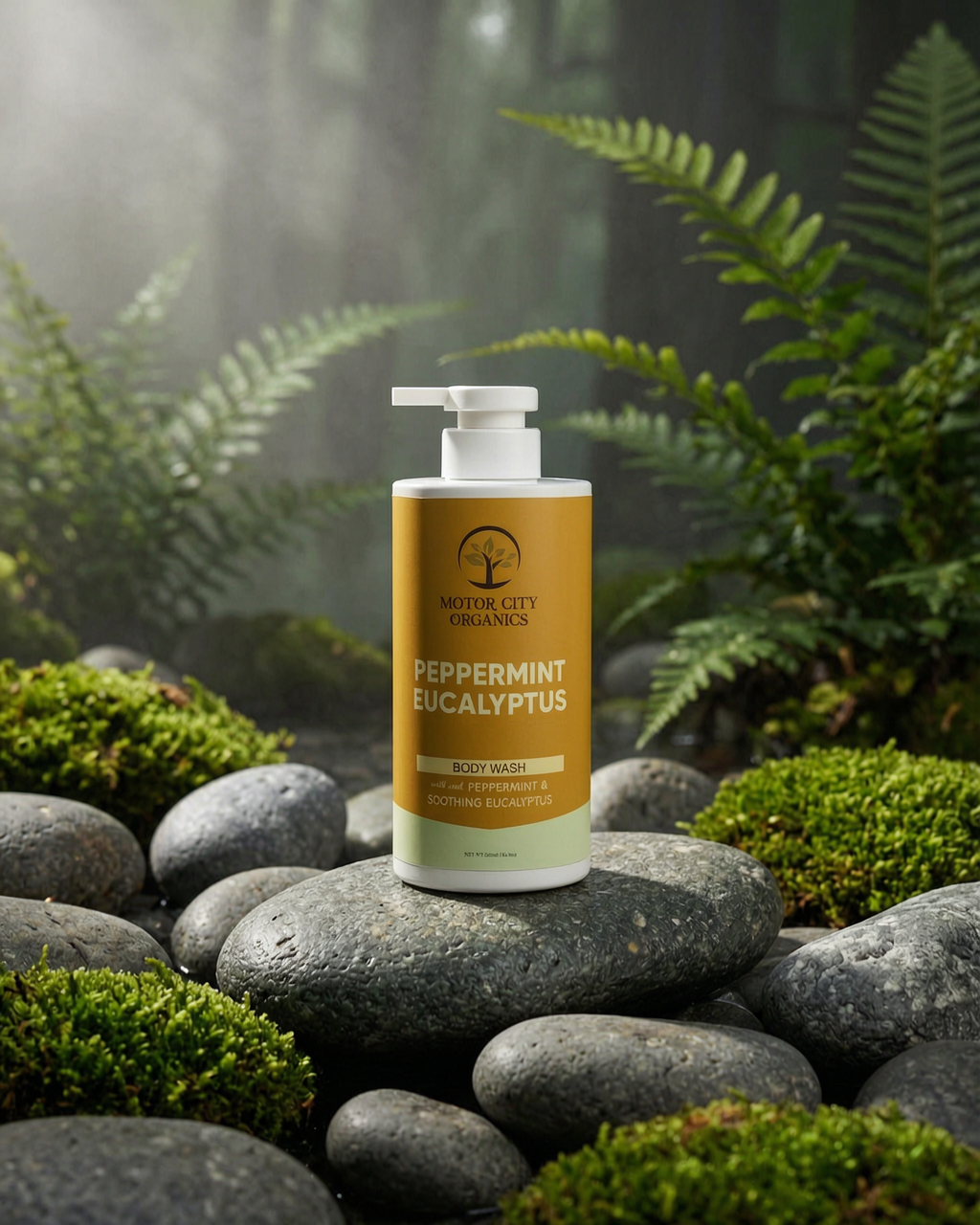 Peppermint Eucalyptus Body Wash, In nature